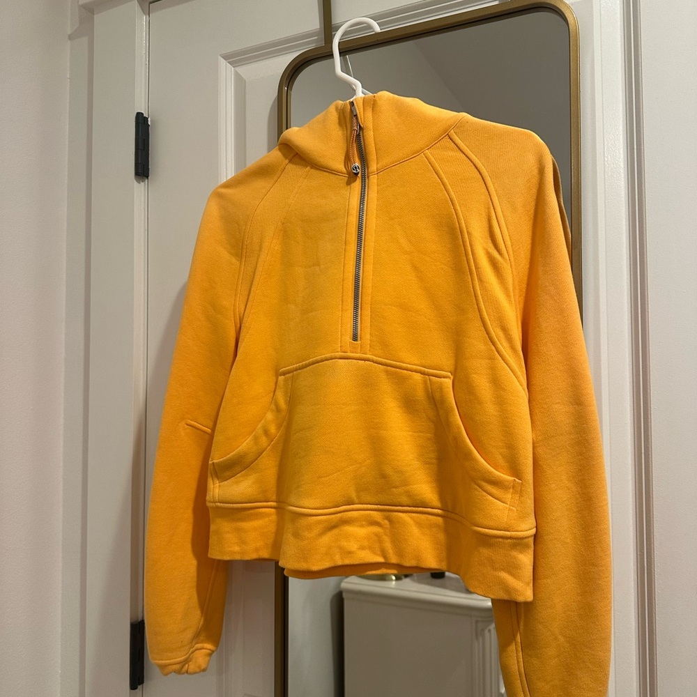 Lululemon Athletica Yellow Half-Zip Hoodie